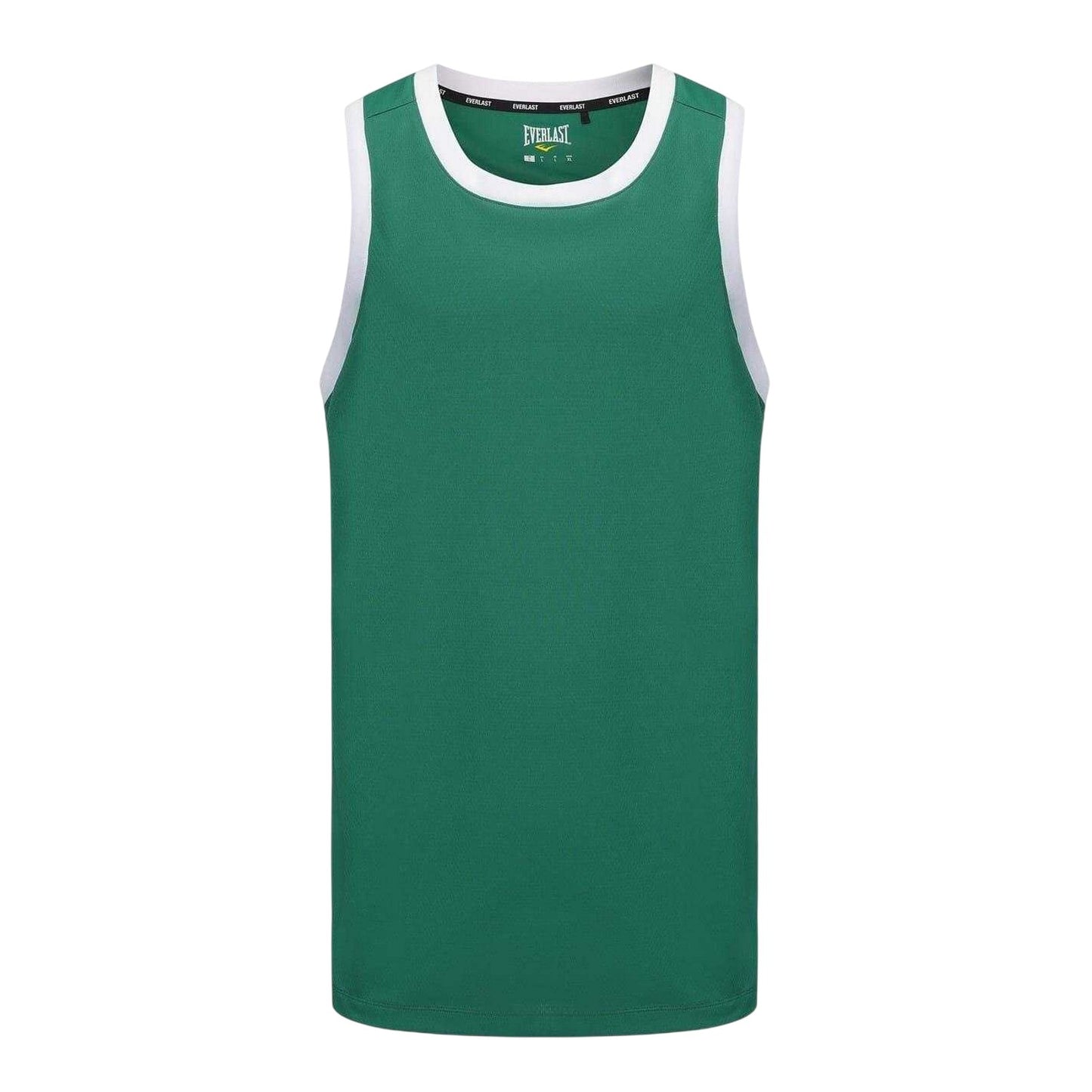 Green-White - Front - Everlast Unisex Adult Crew Neck Regular Sleeveless Tank Top