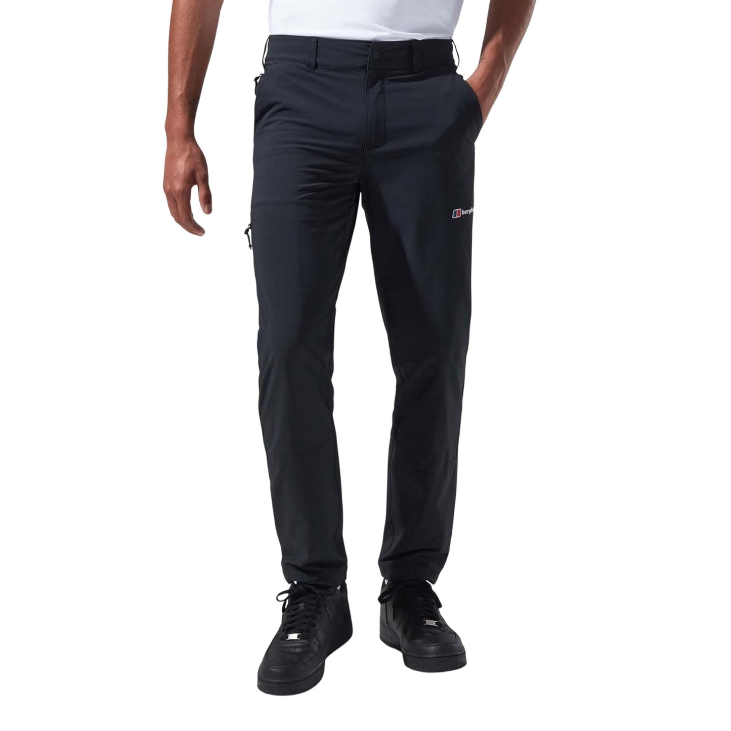 Black - Side - Berghaus Mens Tetratrack Stretch Trousers