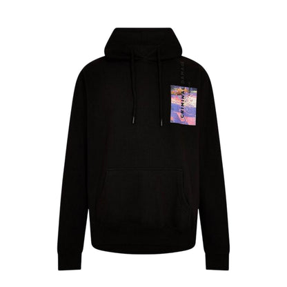 Black - Front - Criminal Damage Mens Graphic Print Hoodie
