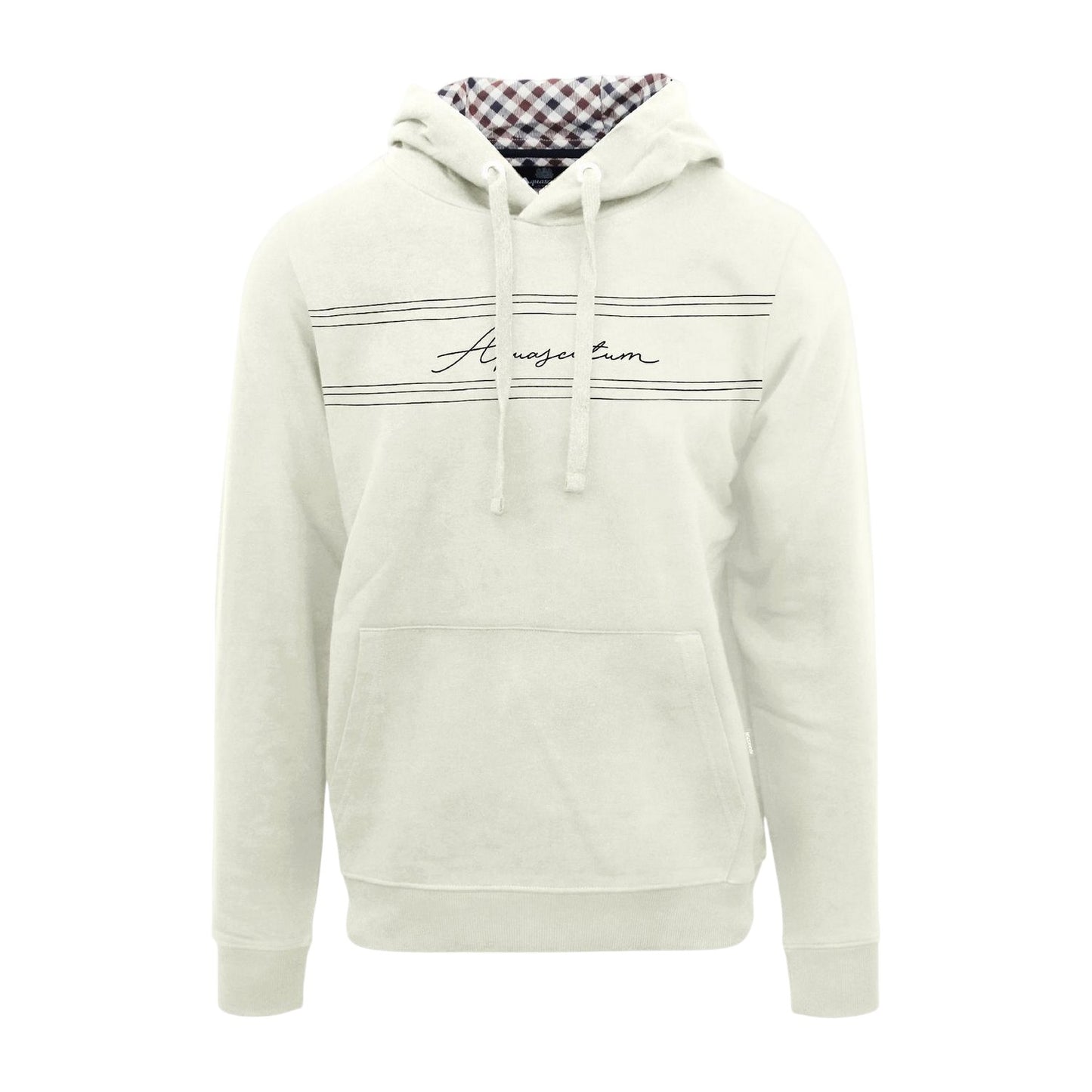 Butter - Front - Aquascutum Mens Signature Regular Hoodie