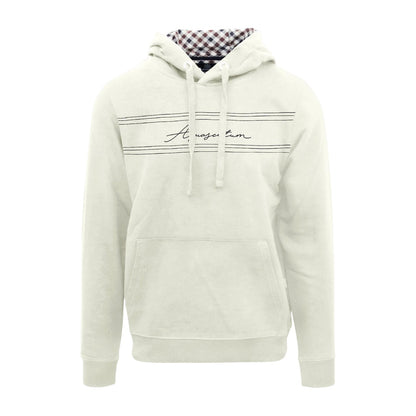 Butter - Front - Aquascutum Mens Signature Regular Hoodie