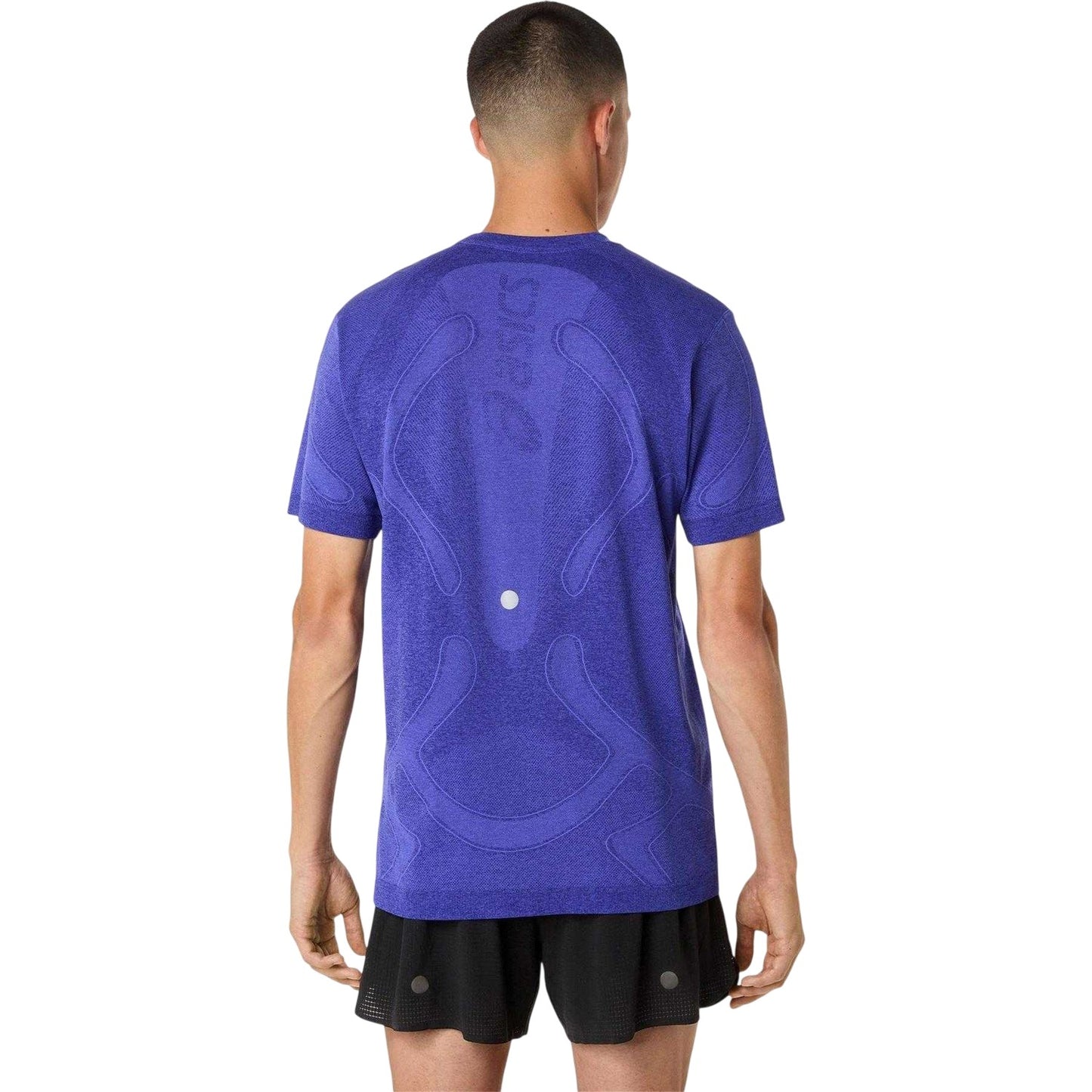 Cobalt - Back - Asics Mens Road Seamless Top