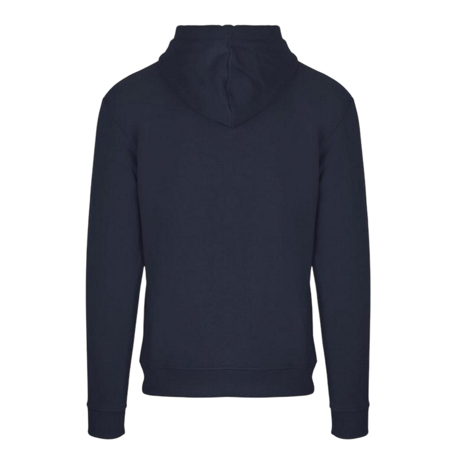 Navy - Back - Aquascutum Mens Emblem Hoodie