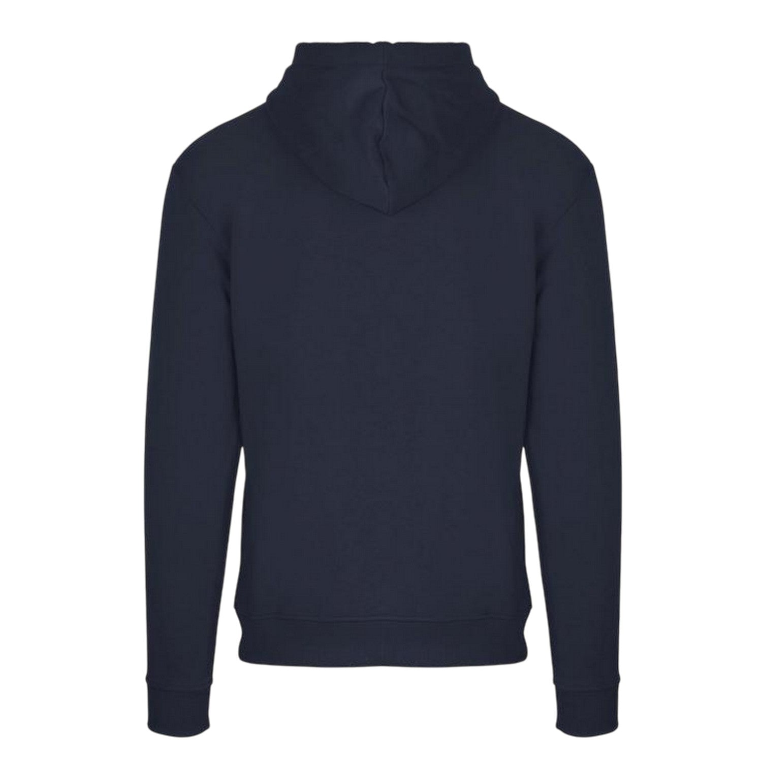Navy - Back - Aquascutum Mens Emblem Hoodie