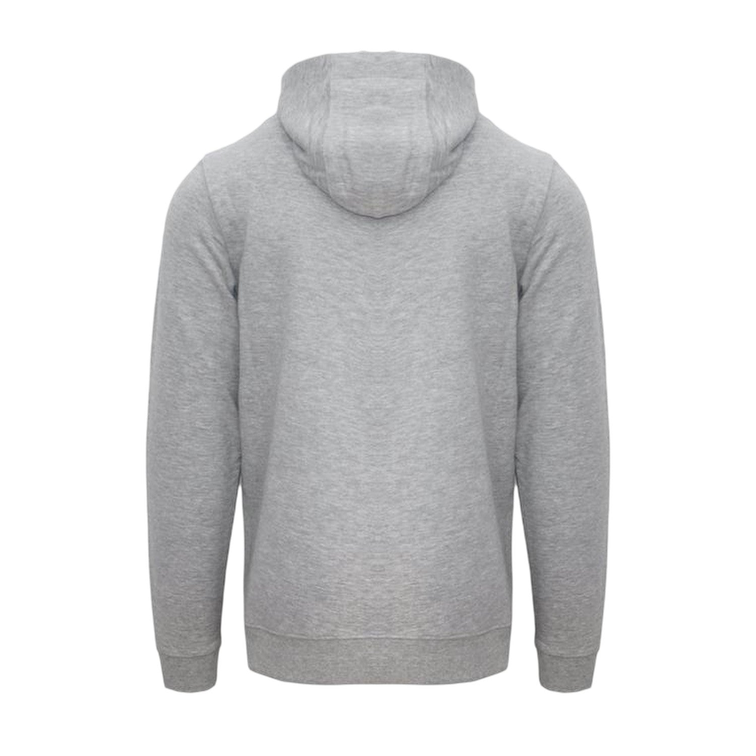 Grey - Back - Aquascutum Mens Lettering Pullover Hoodie