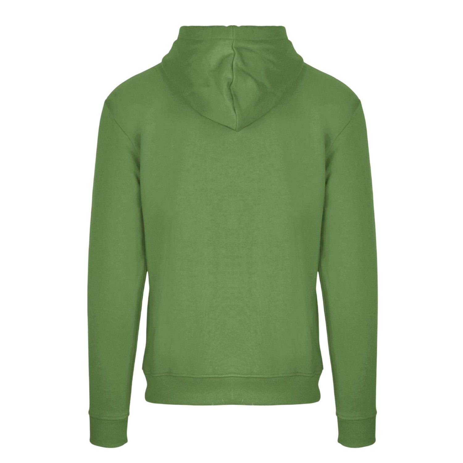 Military Green - Back - Aquascutum Mens Lettering Pullover Hoodie