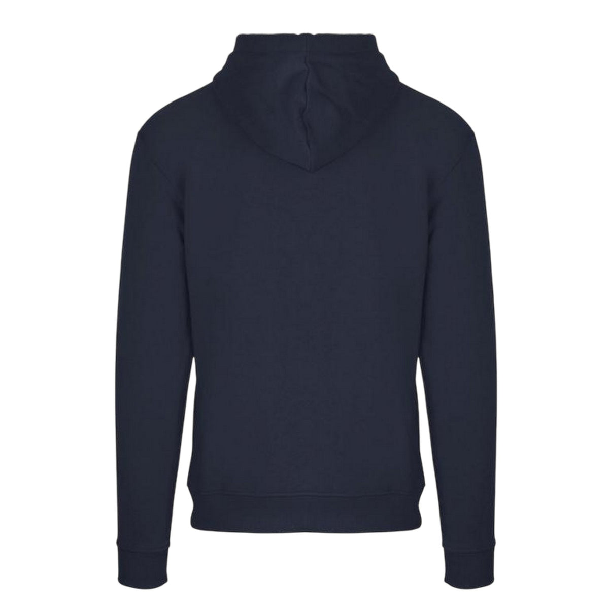 Navy - Back - Aquascutum Mens Lettering Pullover Hoodie
