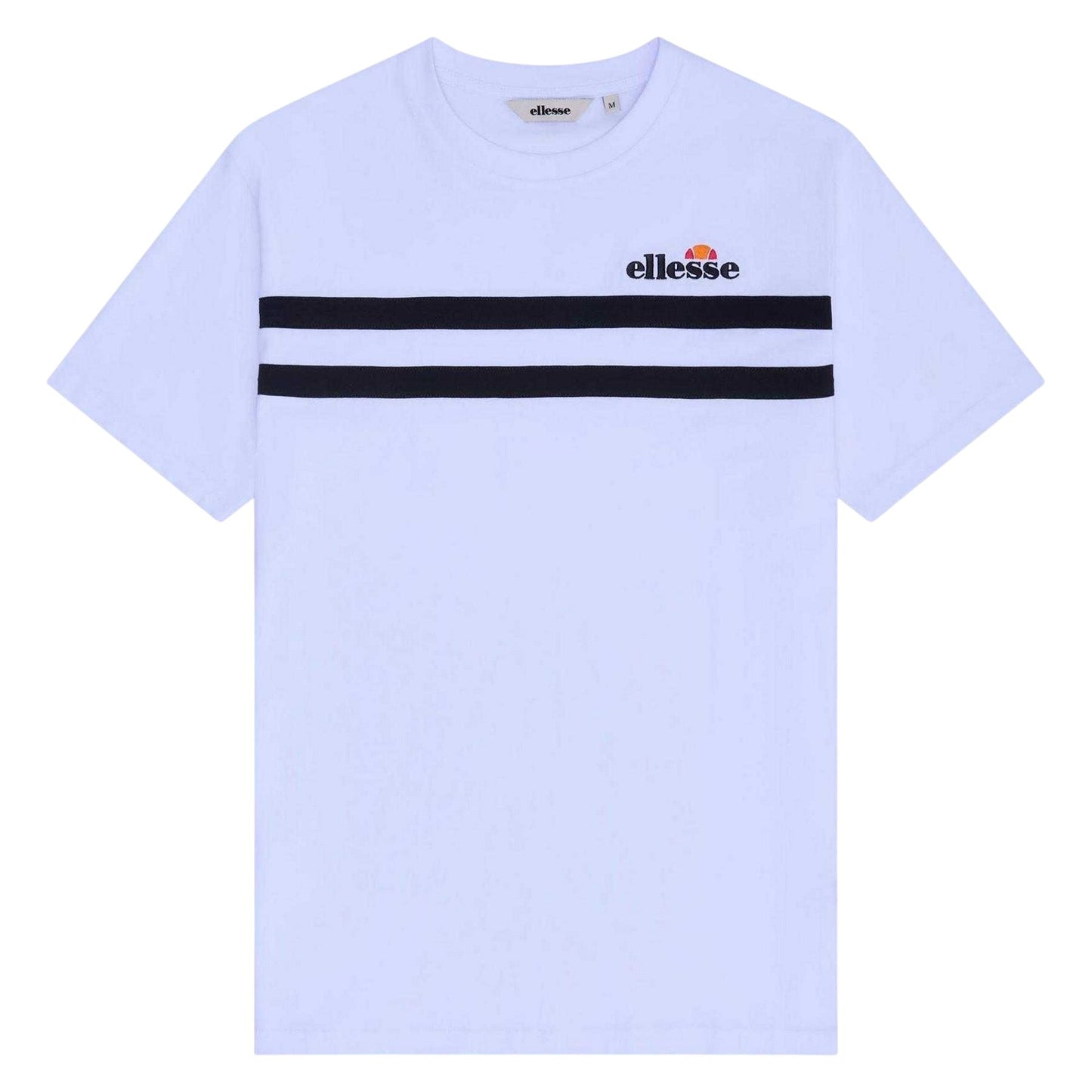 White - Front - Ellesse Mens Squalius Logo Regular T-Shirt