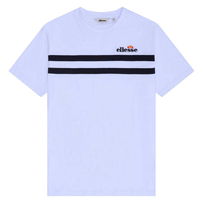 White - Front - Ellesse Mens Squalius Logo Regular T-Shirt