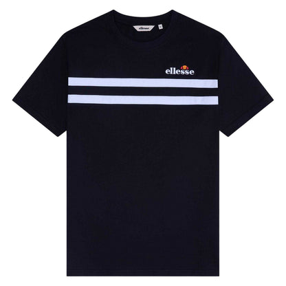 Black - Front - Ellesse Mens Squalius Logo Regular T-Shirt