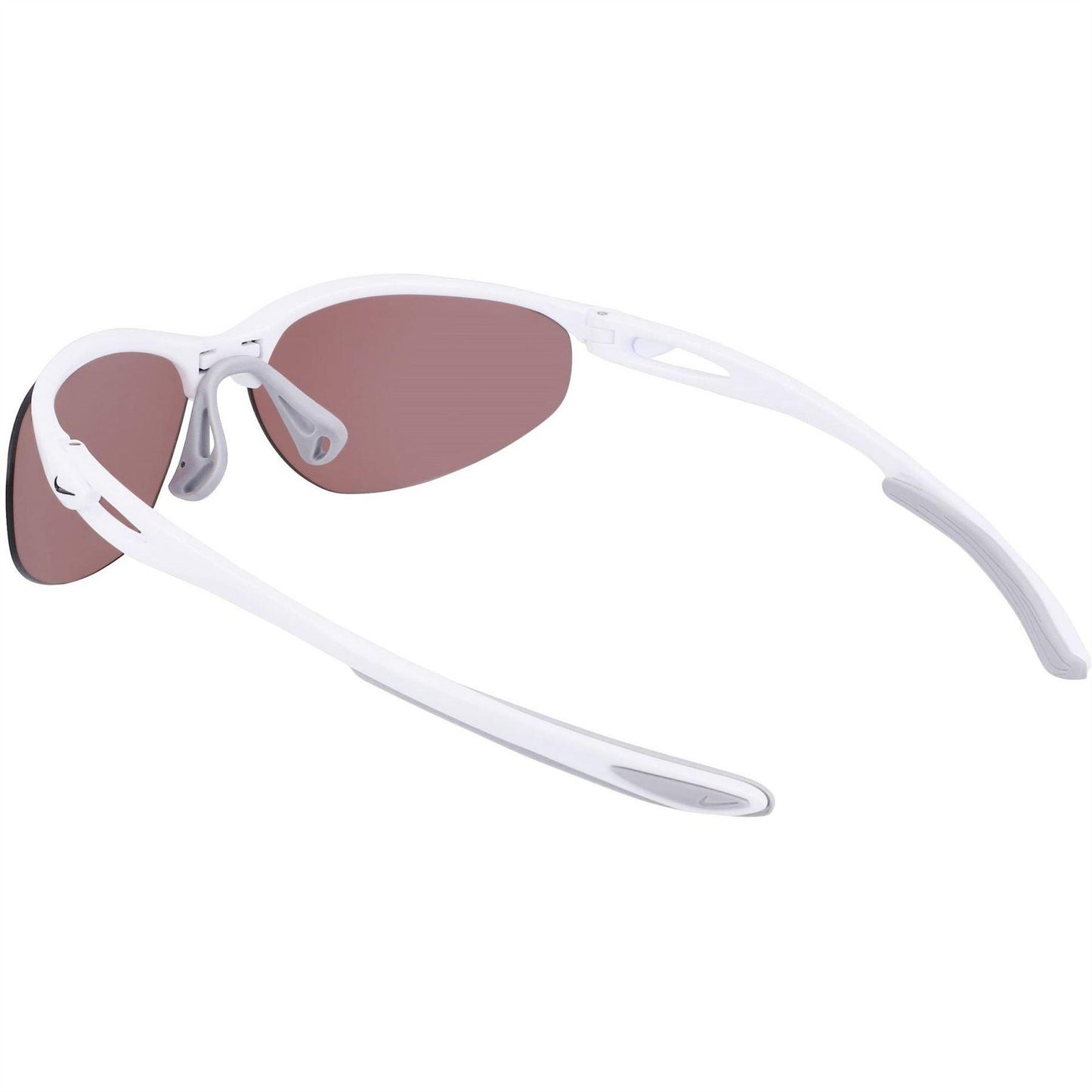 White-Pink - Back - Nike Wrap Around Plastic Swoosh Sunglasses