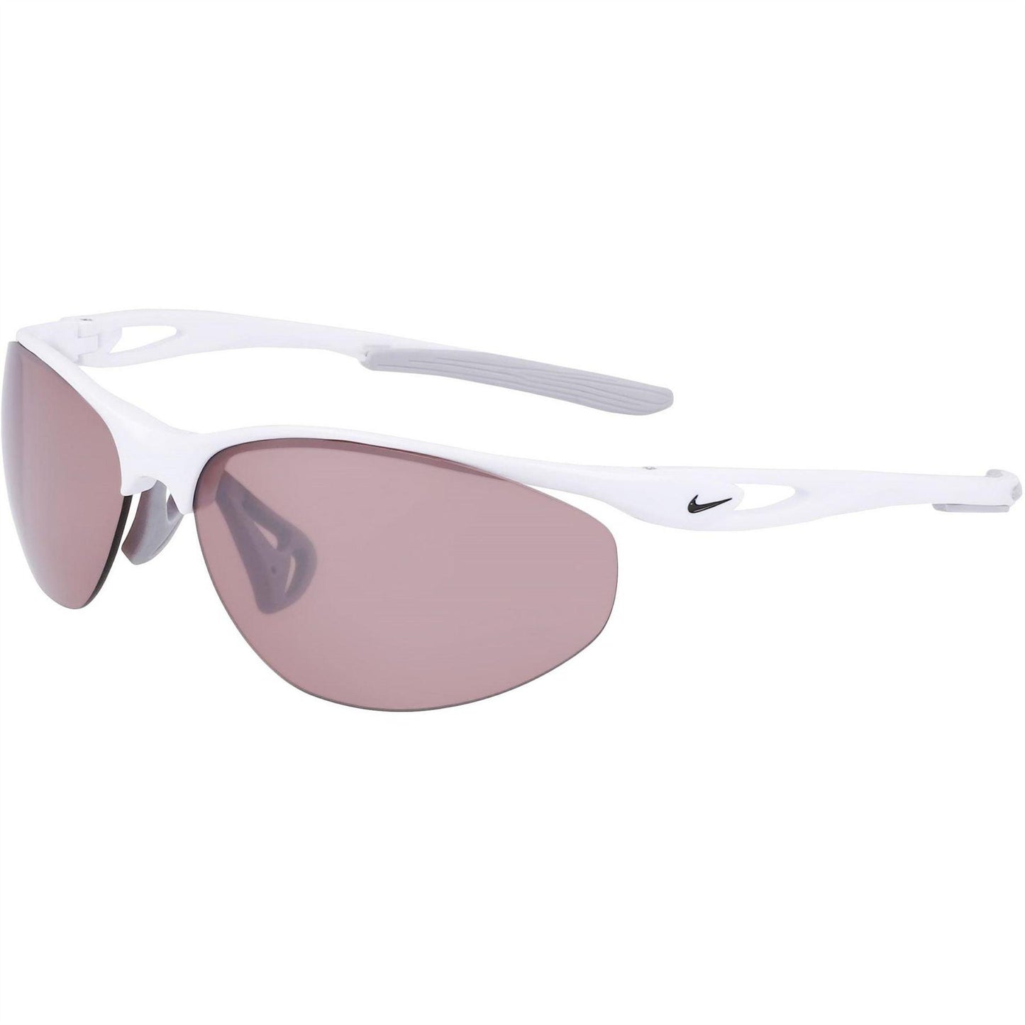 White-Pink - Side - Nike Wrap Around Plastic Swoosh Sunglasses