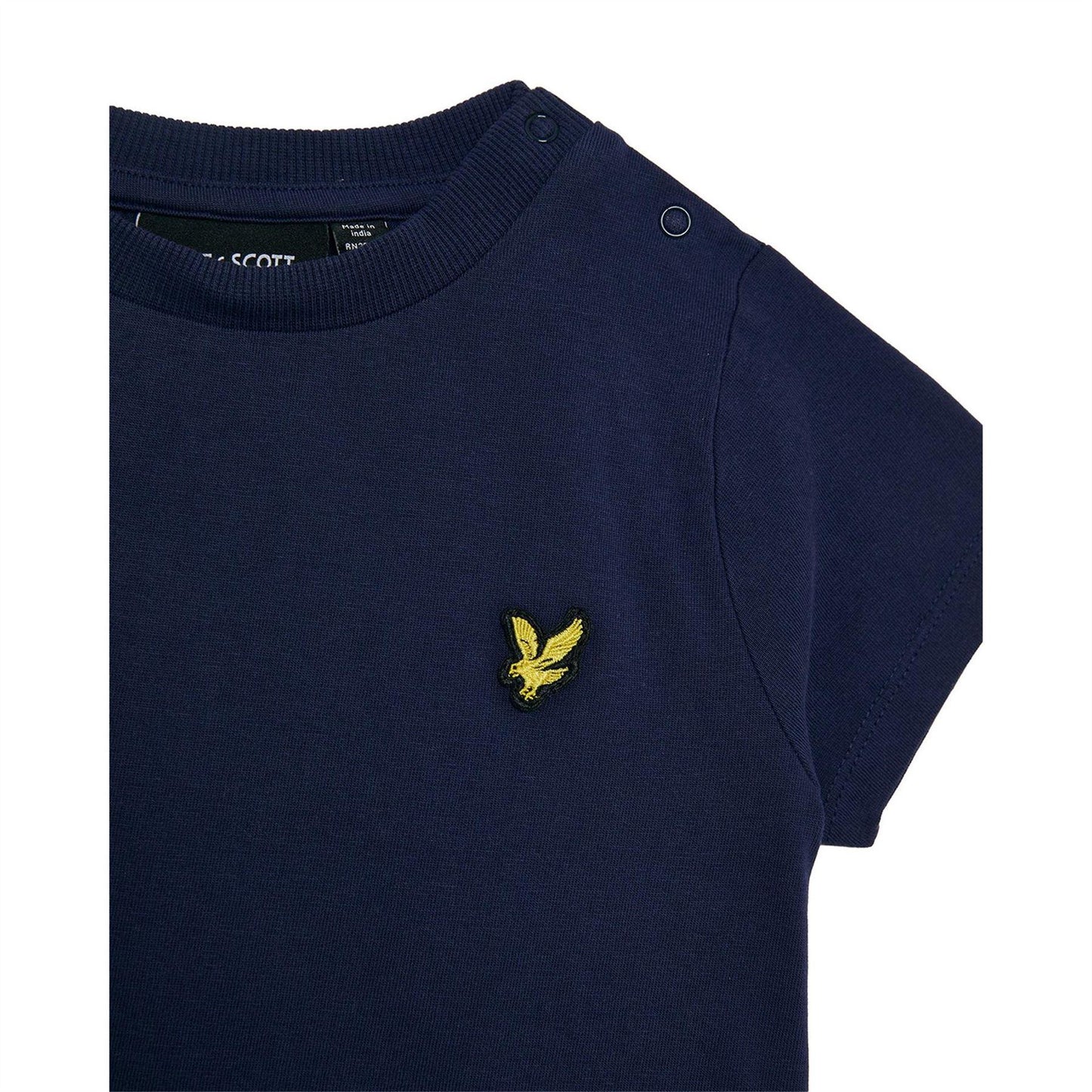 Navy - Back - Lyle & Scott Baby T-Shirt & Shorts Set