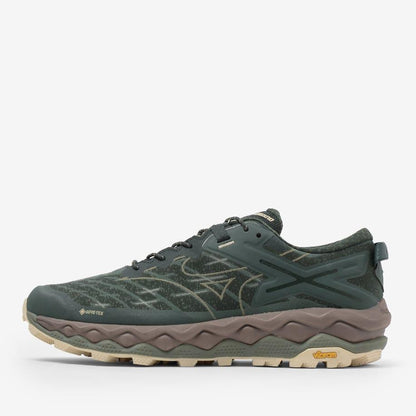 Green - Front - Mizuno Mens Wave Mujin TL GORE-TEX Trainers