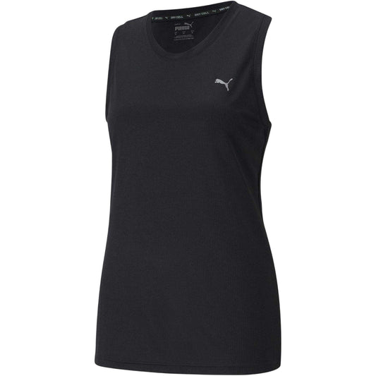 Black - Front - Puma Womens-Ladies Run Velocity Racerback Tank Top