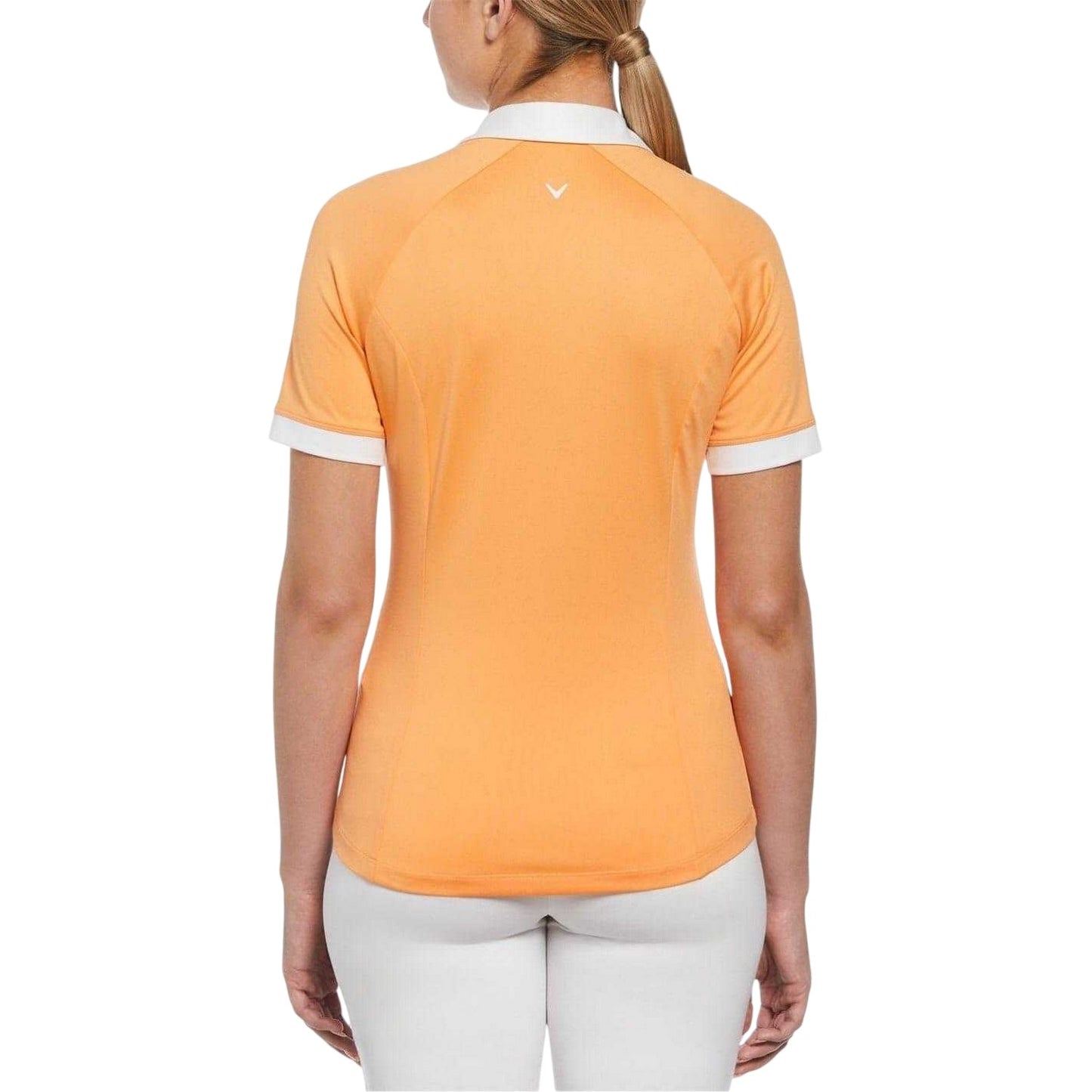 Papaya - Back - Callaway Womens-Ladies Vplack Regular Polo Shirt
