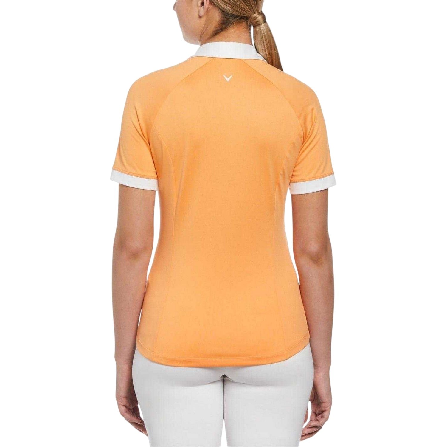 Papaya - Back - Callaway Womens-Ladies Vplack Regular Polo Shirt