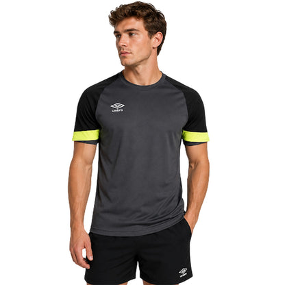 Black-Yellow - Back - Umbro Mens Logo Goalkeeper Jersey