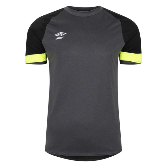 Black-Yellow - Front - Umbro Mens Logo Goalkeeper Jersey