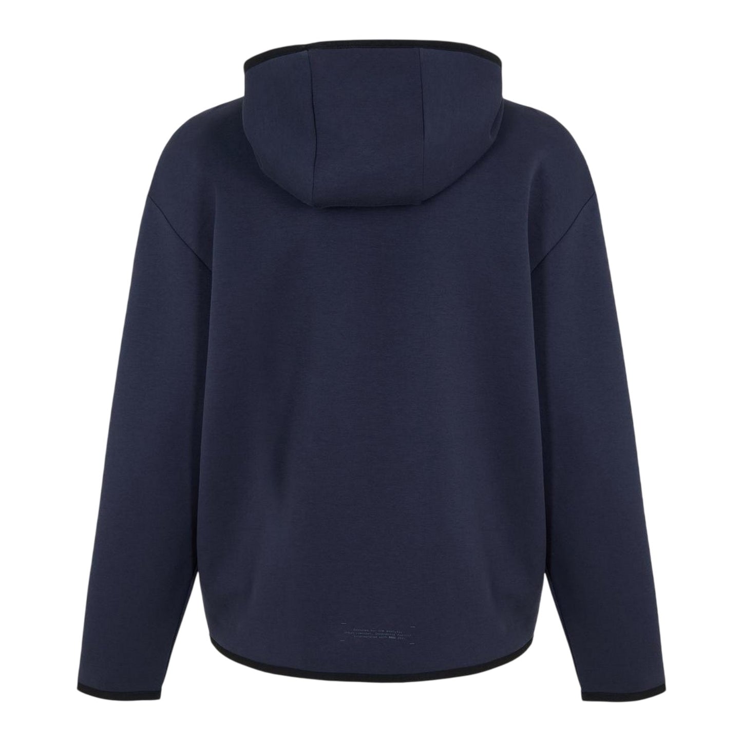 Dark Blue - Back - Boss Mens Logo Snug Fit Hoodie