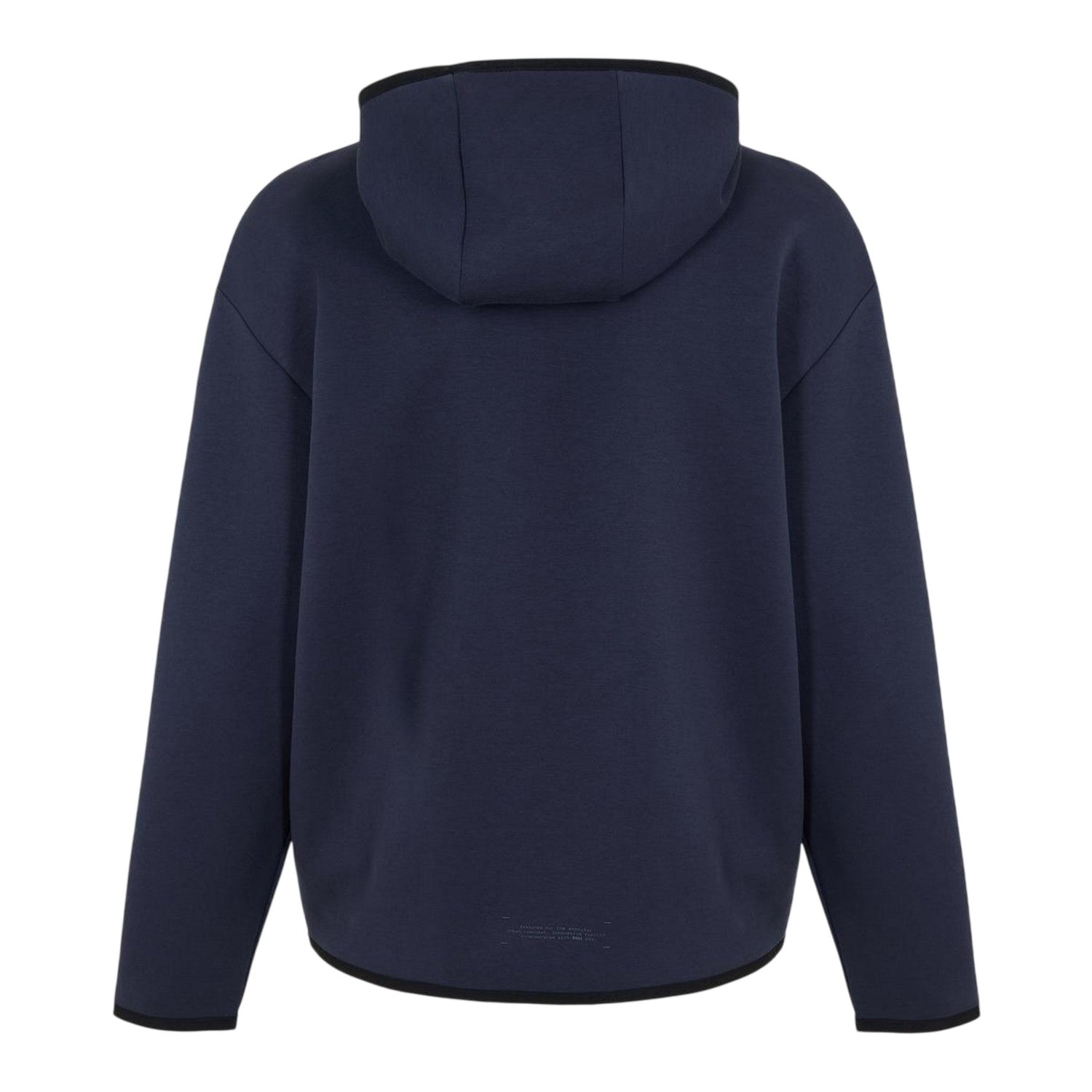 Dark Blue - Back - Boss Mens Logo Snug Fit Hoodie