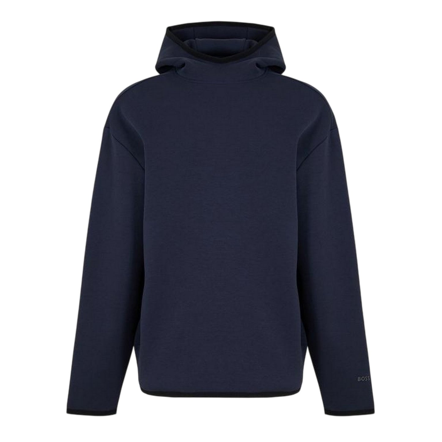 Dark Blue - Front - Boss Mens Logo Snug Fit Hoodie