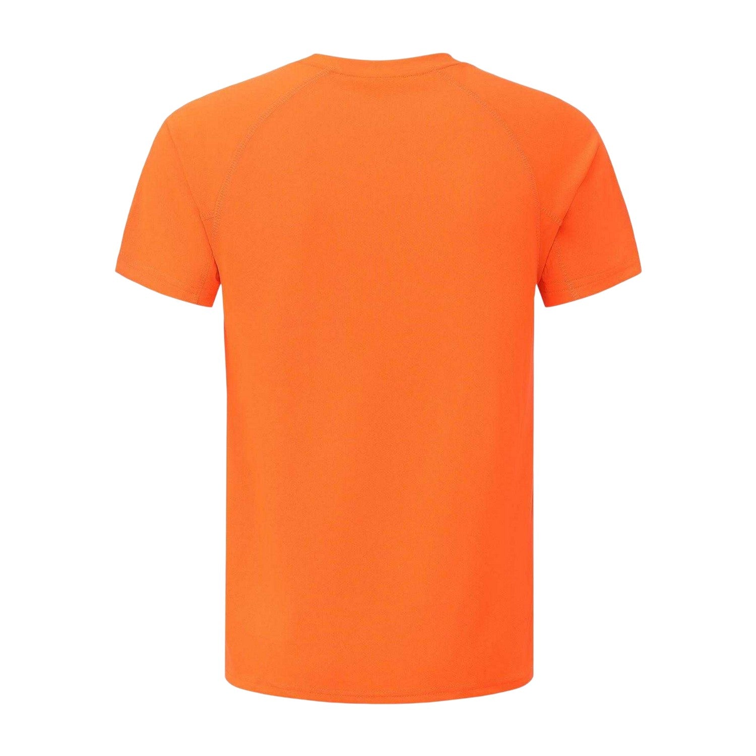 Orange - Back - Lonsdale Mens Plain T-Shirt