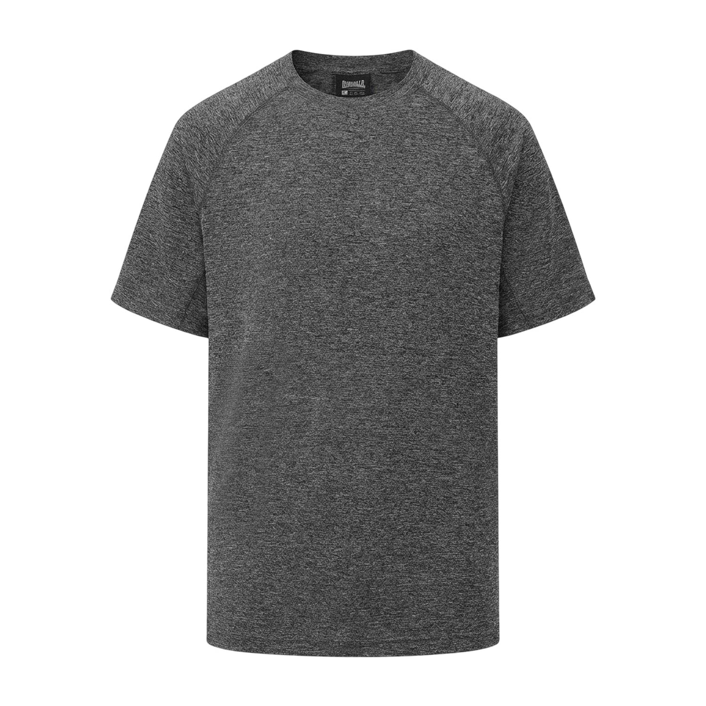 Black Melange - Front - Lonsdale Mens Plain T-Shirt