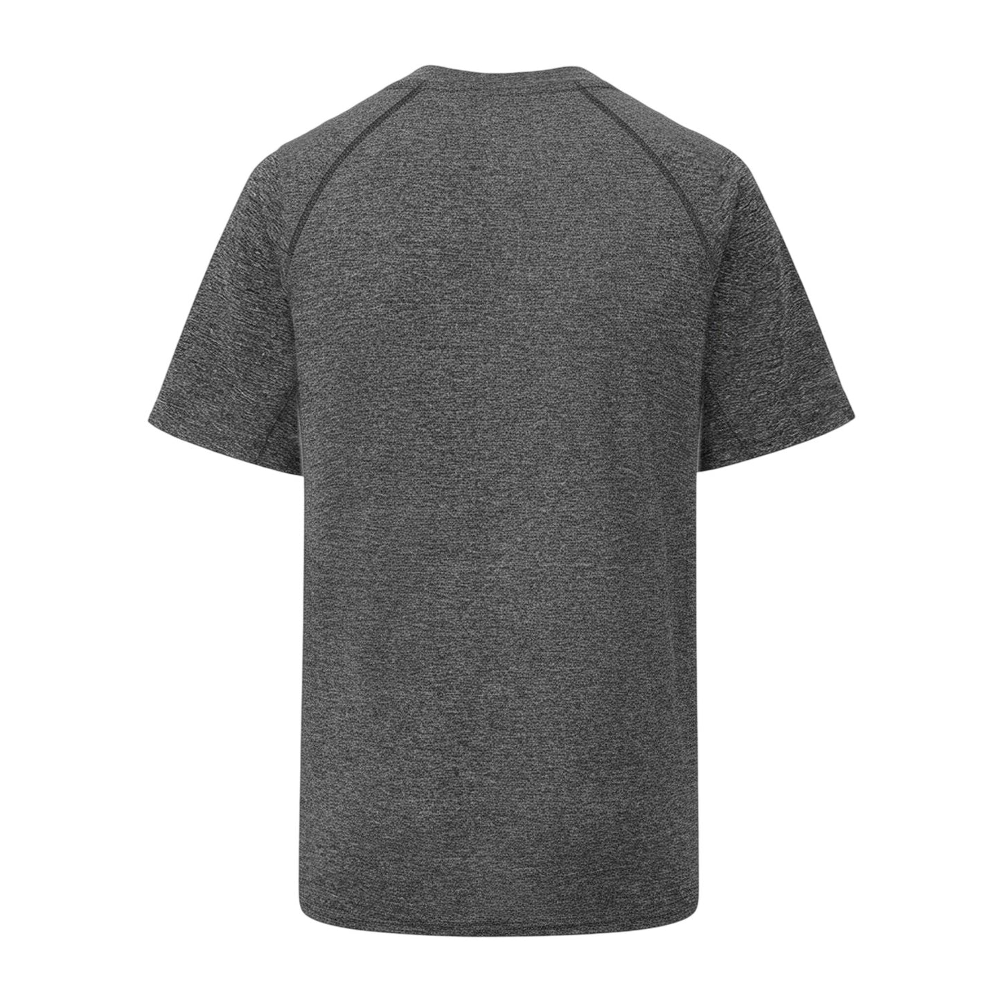 Black Melange - Back - Lonsdale Mens Plain T-Shirt