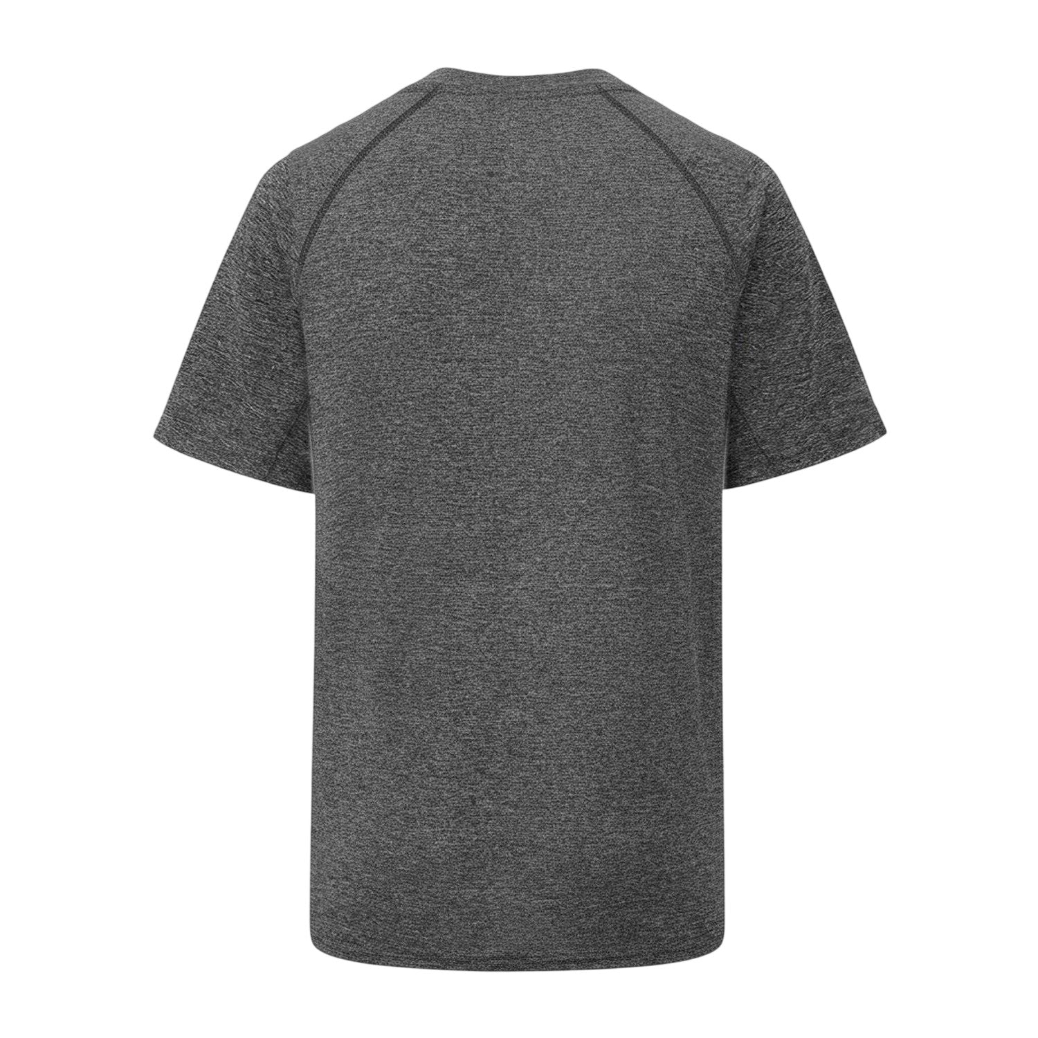 Black Melange - Back - Lonsdale Mens Plain T-Shirt