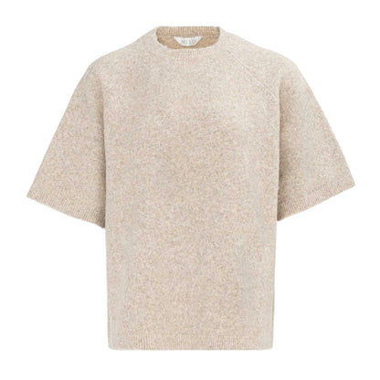 Grey - Front - Miso Womens-Ladies Knitted Top