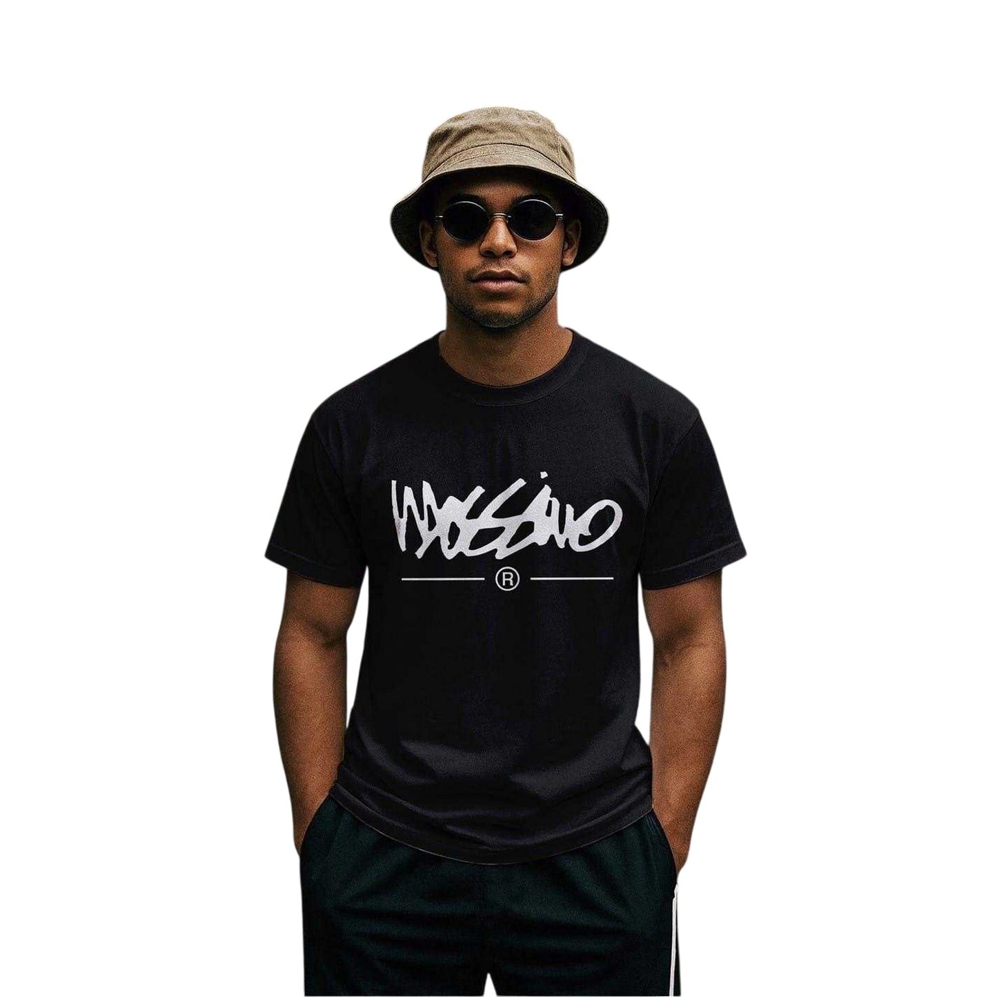 Black - Lifestyle - Mossimo Unisex Adult Core Logo T-Shirt