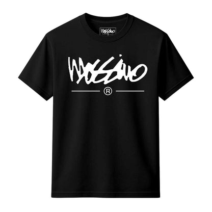 Black - Front - Mossimo Unisex Adult Core Logo T-Shirt