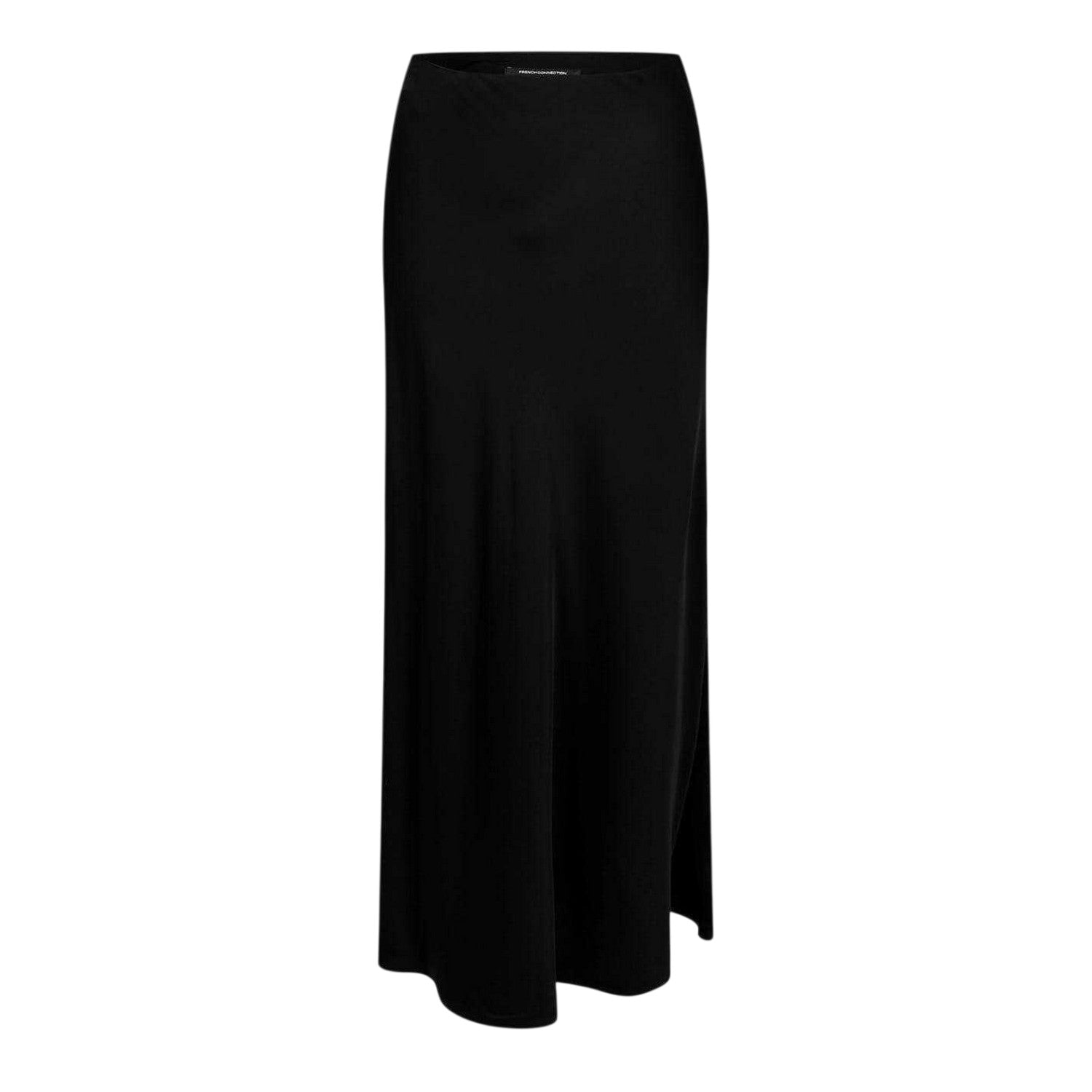 Black - Front - French Connection Womens-Ladies Plain Maxi Skirt