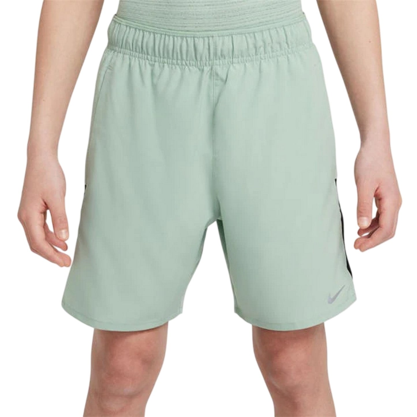 Green - Front - Nike Boys Challenger Dri-FIT Shorts