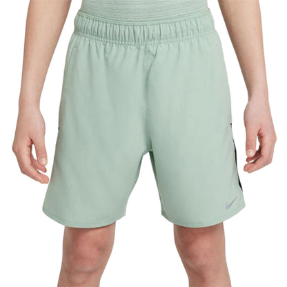 Green - Front - Nike Boys Challenger Dri-FIT Shorts