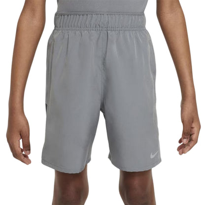 Smoke Grey - Front - Nike Boys Challenger Dri-FIT Shorts