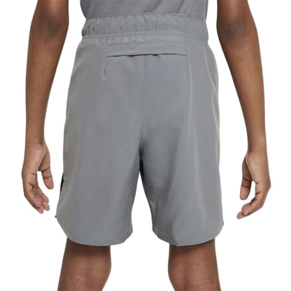 Smoke Grey - Back - Nike Boys Challenger Dri-FIT Shorts