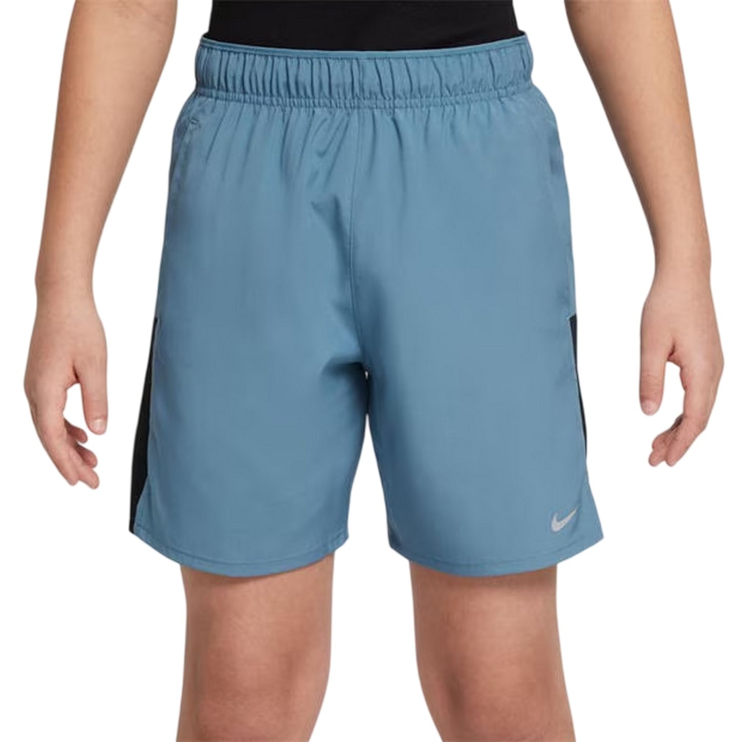 Smokey Blue - Front - Nike Boys Challenger Dri-FIT Shorts