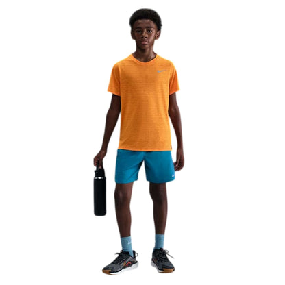 Abyss Blue - Side - Nike Boys Challenger Dri-FIT Shorts
