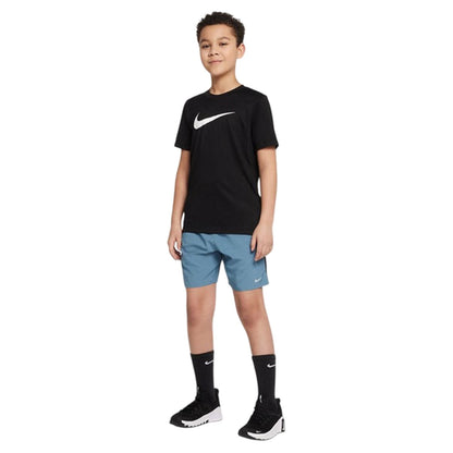 Smokey Blue - Side - Nike Boys Challenger Dri-FIT Shorts