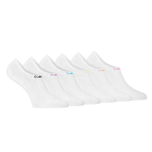 White - Front - Calvin Klein Womens-Ladies Liner Socks (Pack of 3)