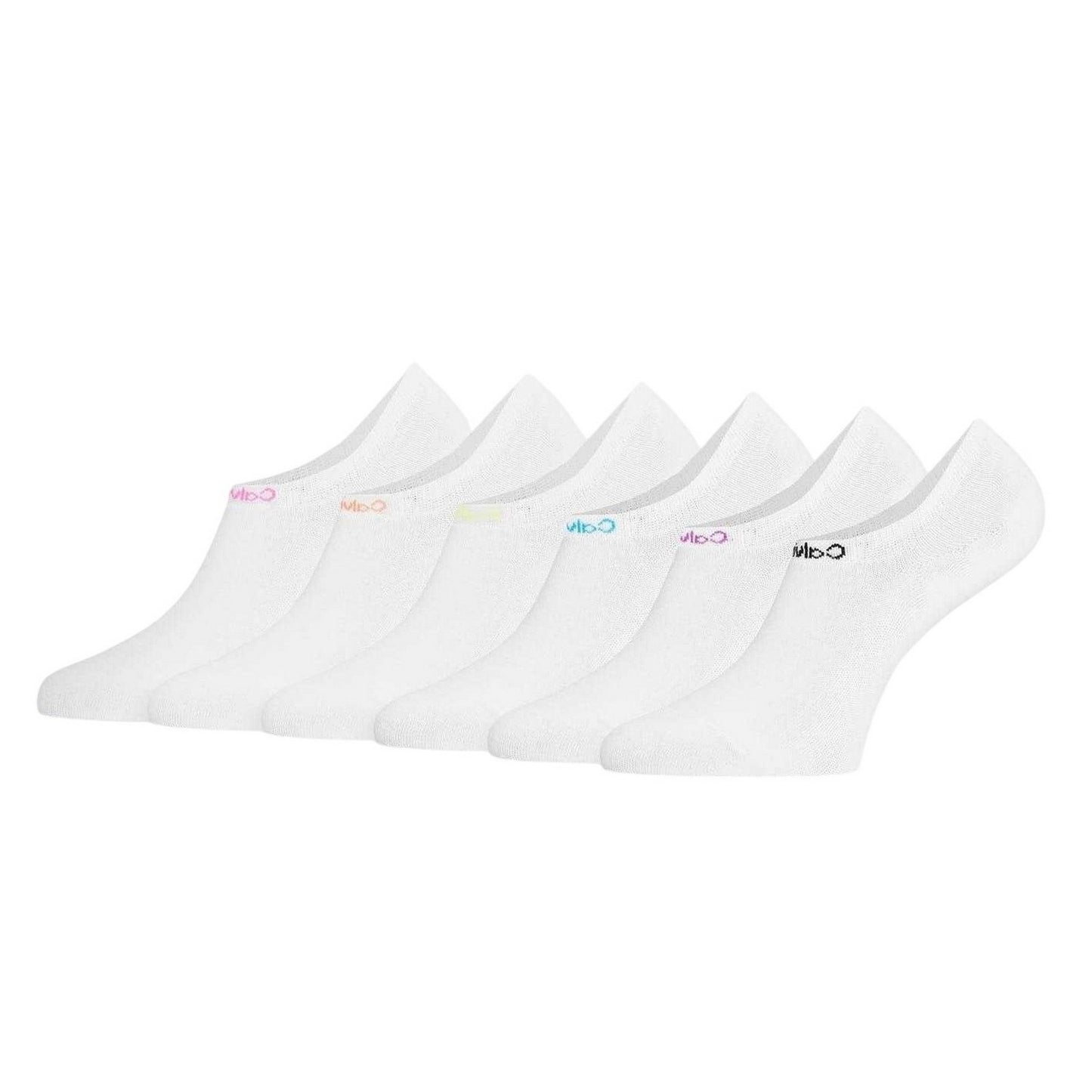 White - Back - Calvin Klein Womens-Ladies Liner Socks (Pack of 3)