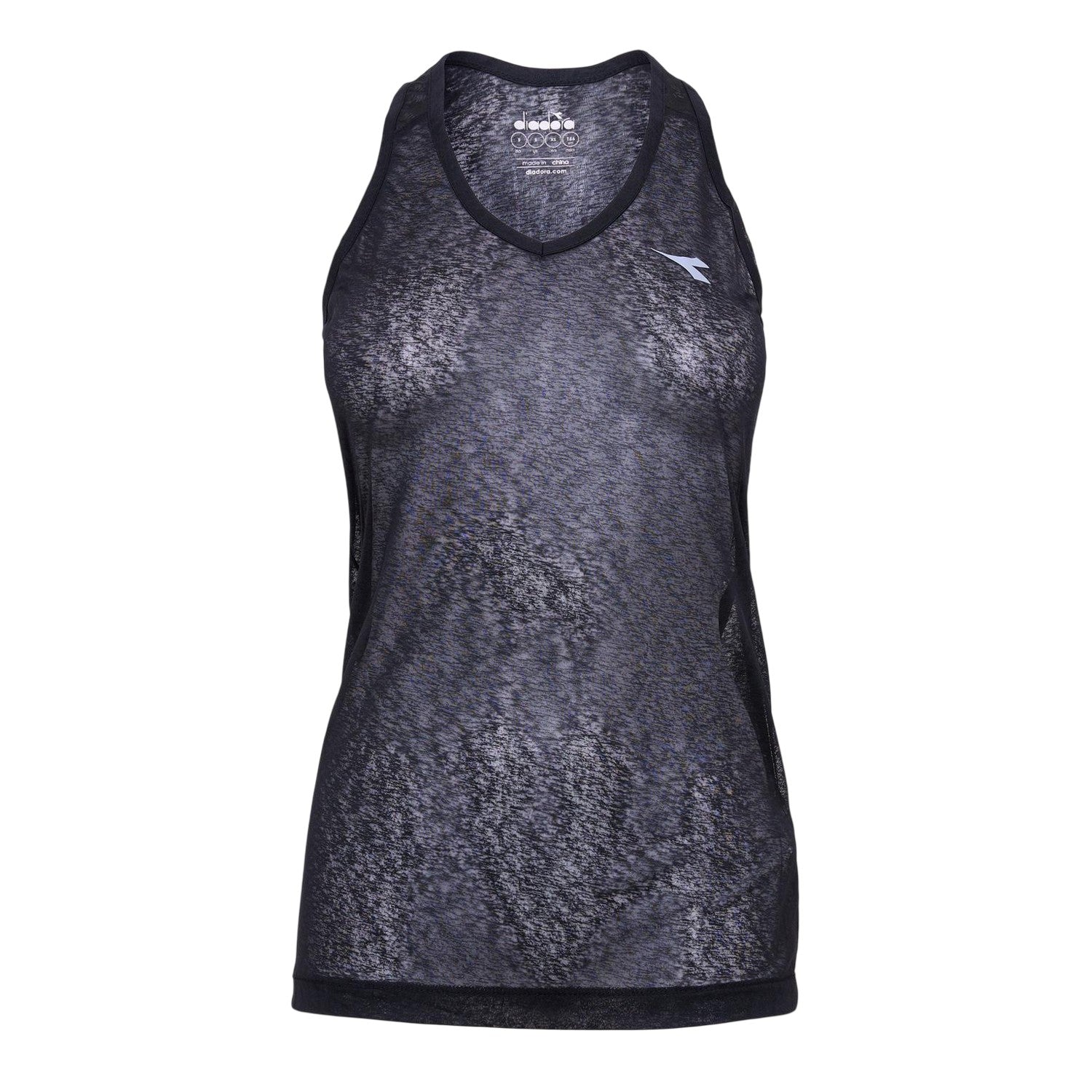 Black - Front - Diadora Womens-Ladies Sleeveless Tank Top
