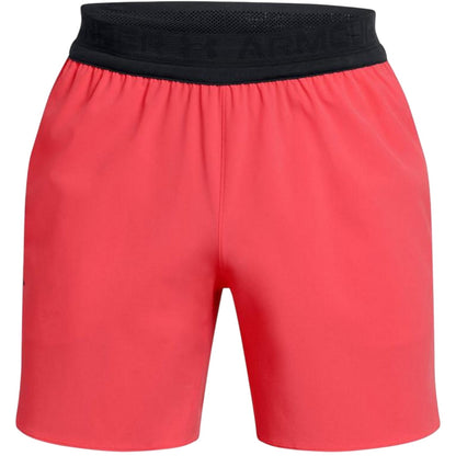 Red - Front - Under Armour Mens 6 Vanish Elite Running Shorts