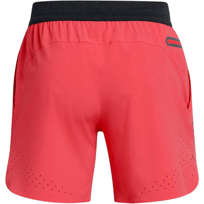 Red - Back - Under Armour Mens 6 Vanish Elite Running Shorts