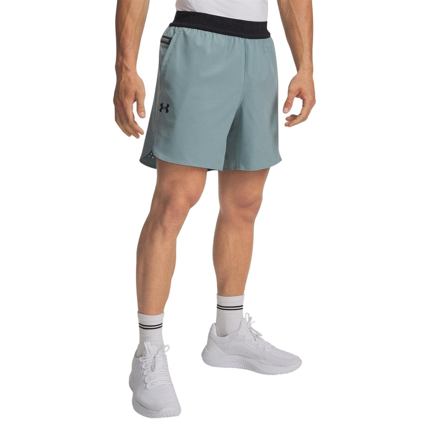 Green - Front - Under Armour Mens 6 Vanish Elite Running Shorts
