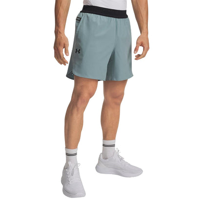 Green - Front - Under Armour Mens 6 Vanish Elite Running Shorts