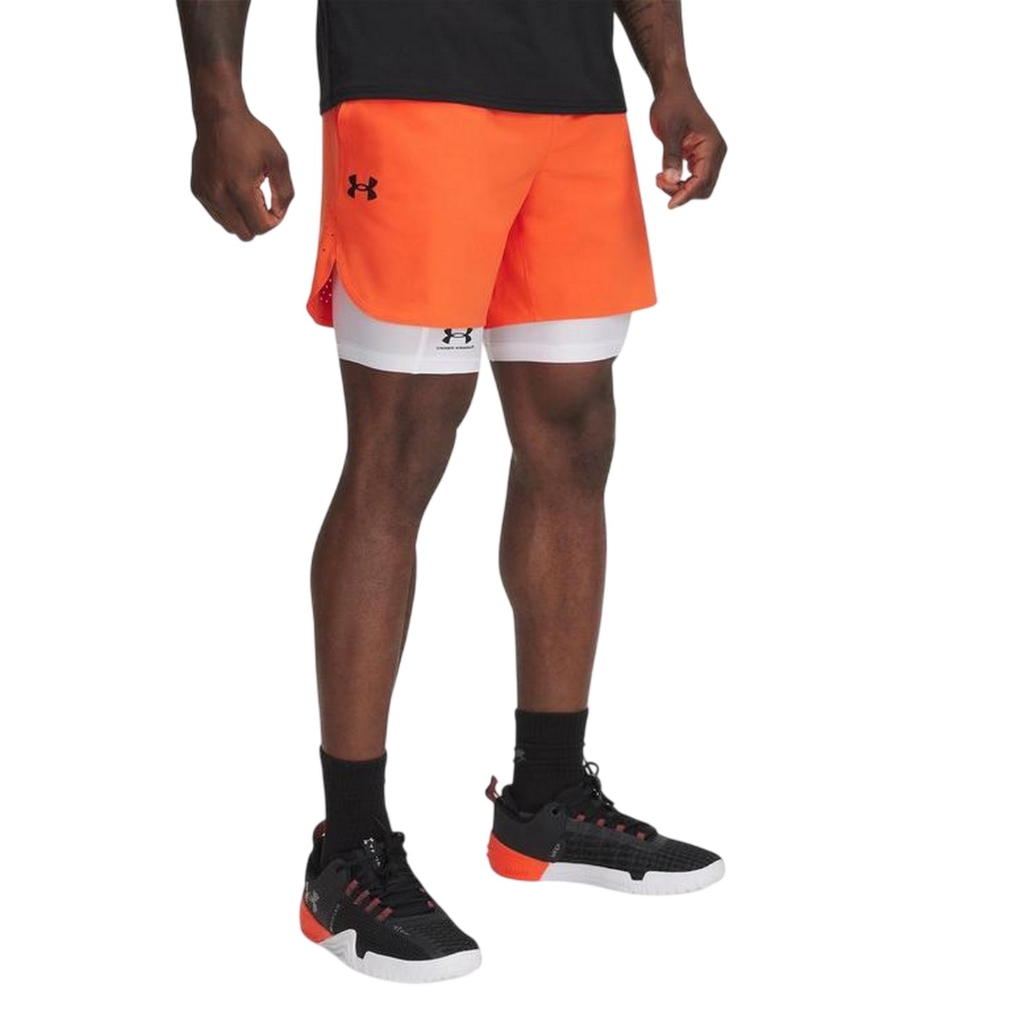 Orange - Front - Under Armour Mens 6 Vanish Elite Running Shorts
