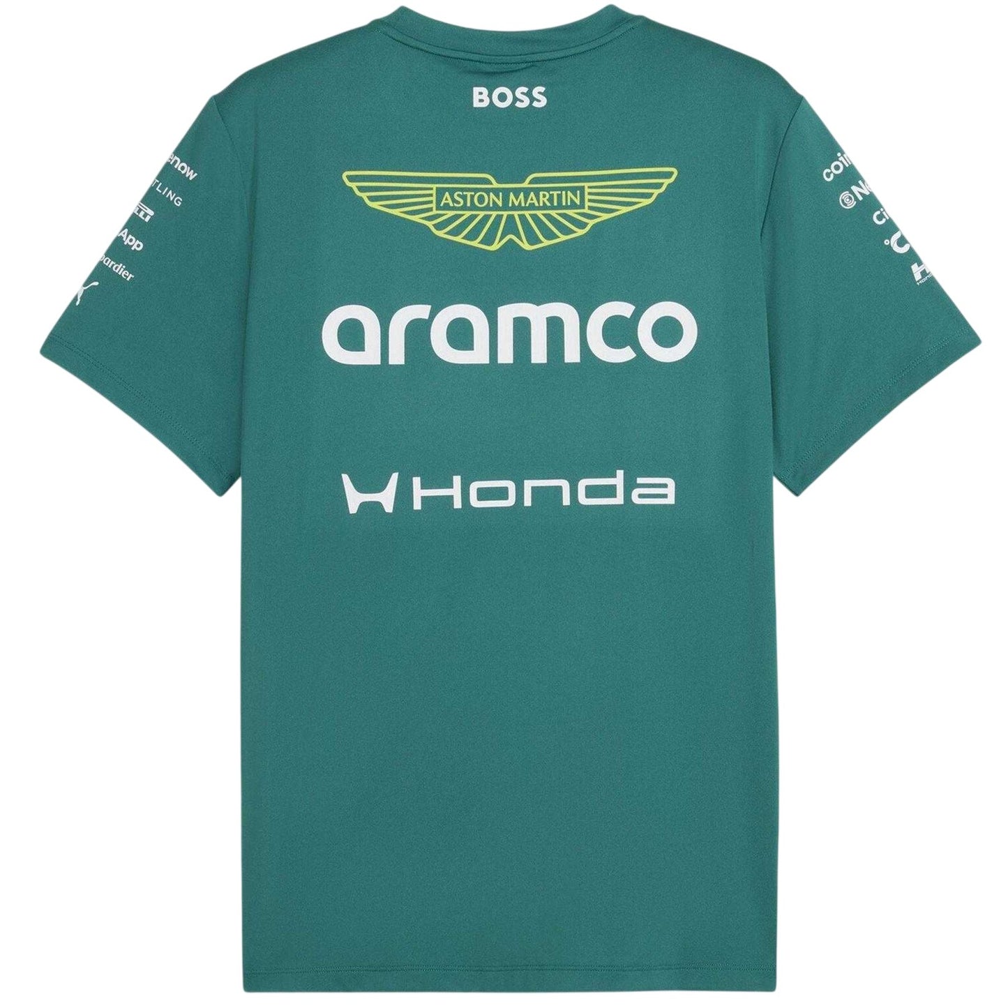Green - Back - Aston Martin Mens F1 Puma T-Shirt